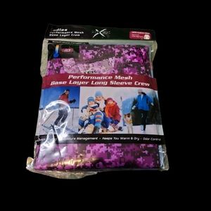 **NWT** X teck performance mesh long sleeve crew